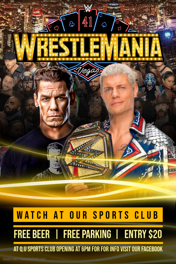 wrestemania - Fait avec PosterMyWall